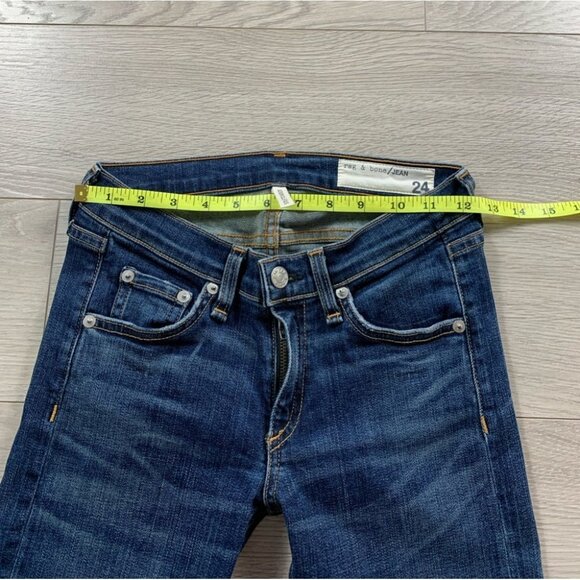 Rag & Bone Stiletto Boot Raw Hem Ankle Jeans in bishop - Picture 9 of 11